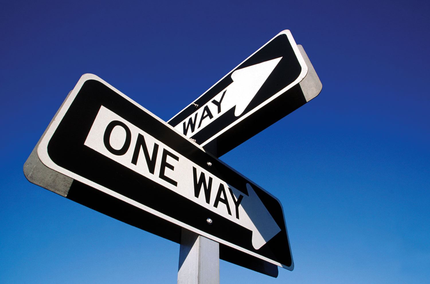One-way street sign